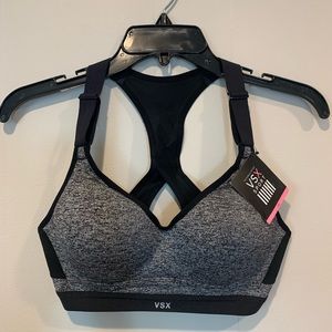 Victoria’s Secret Incredible Sports Bra Max Support 32C Black & Gray